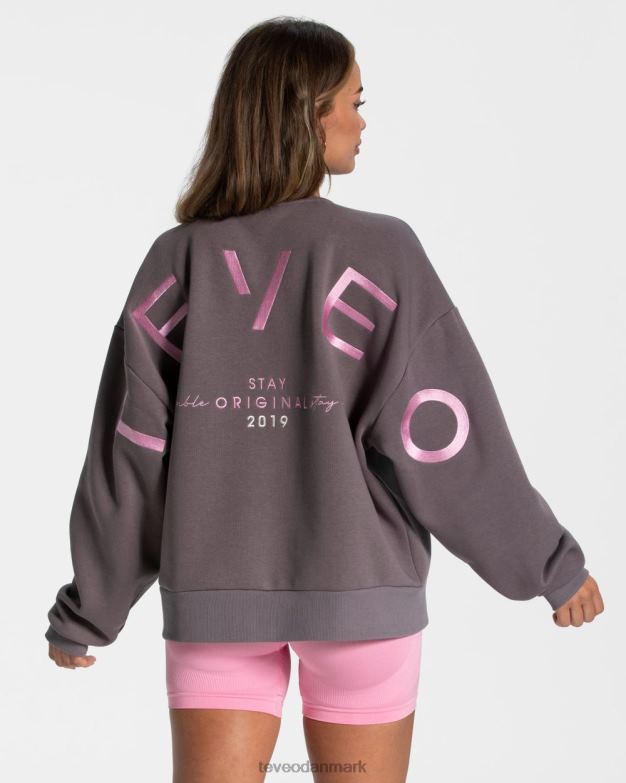 Kvinder grafit tøj TEVEO signatur oversized sweater D40RN13