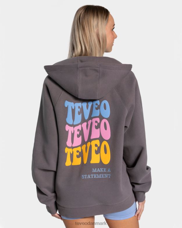 Kvinder grafit tøj TEVEO slik oversized jakke D40RN17