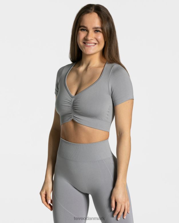 Kvinder grå tøj TEVEO fokus crop top D40RN456