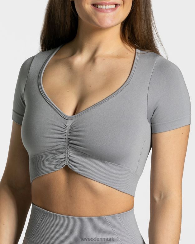 Kvinder grå tøj TEVEO fokus crop top D40RN456