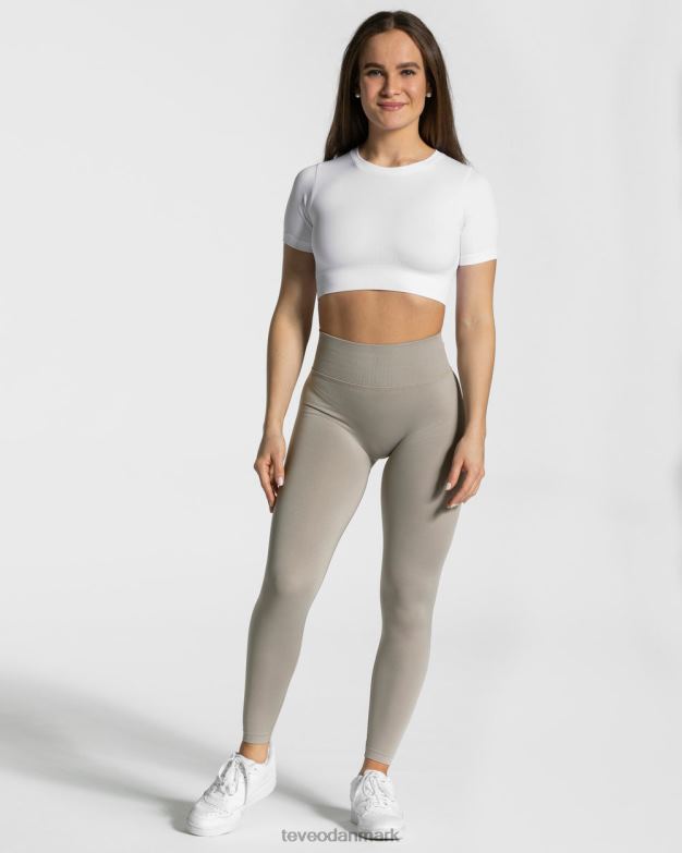 Kvinder hvid tøj TEVEO sensation crop top D40RN449