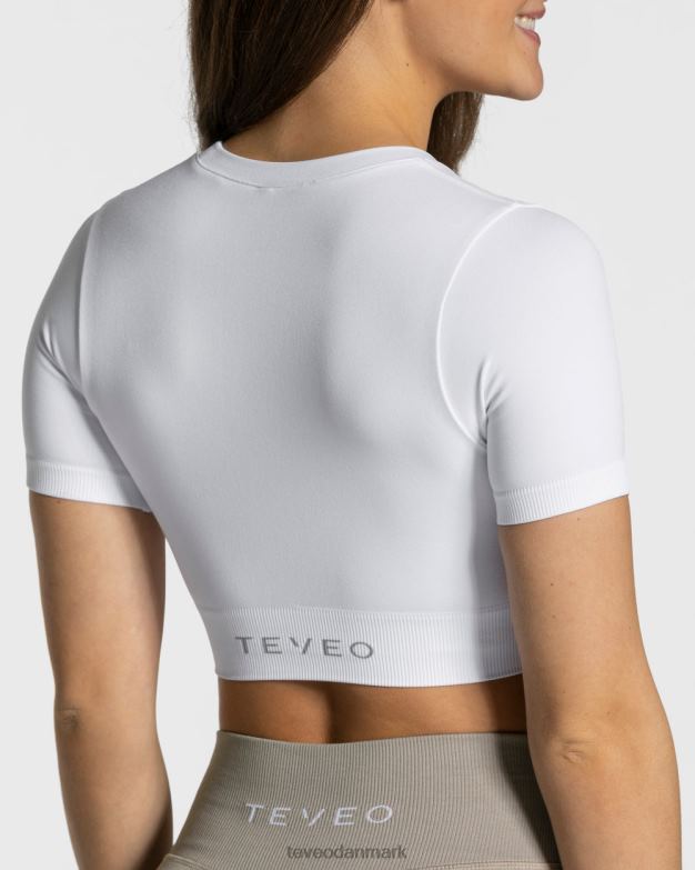 Kvinder hvid tøj TEVEO sensation crop top D40RN449