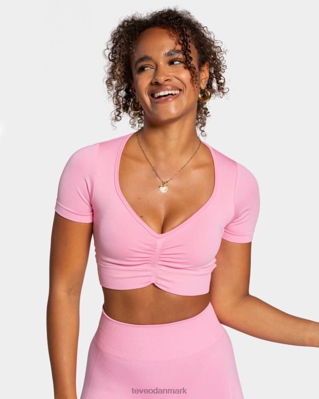 Kvinder lyserød tøj TEVEO fokus crop top D40RN458