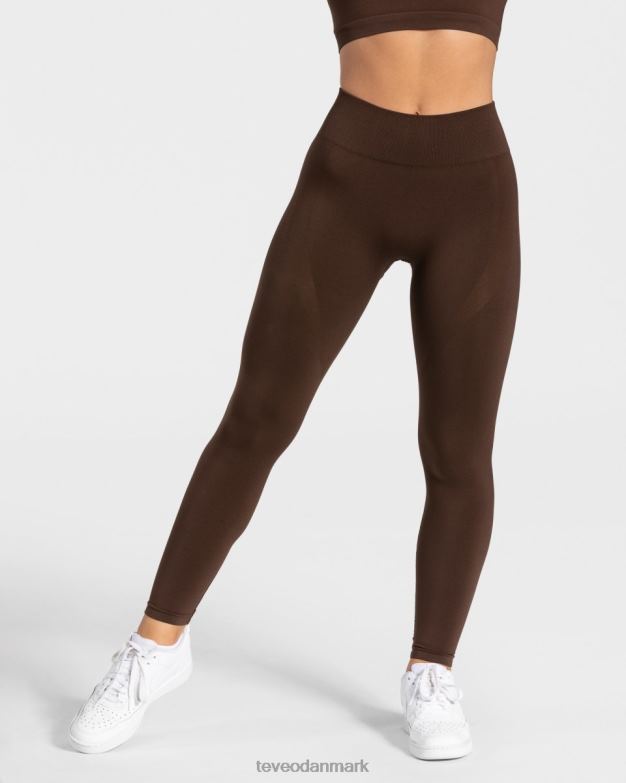 Kvinder Brun tøj TEVEO charmerende scrunch leggings D40RN72