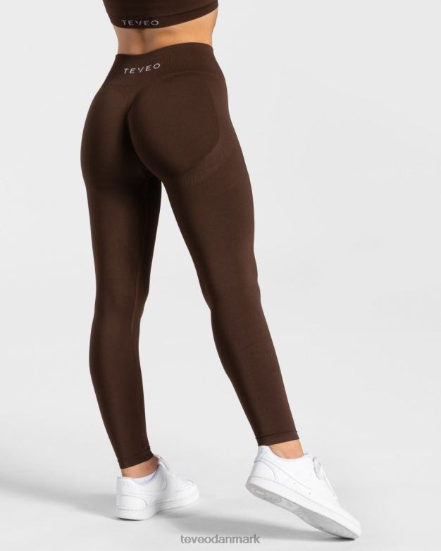 Kvinder Brun tøj TEVEO charmerende scrunch leggings D40RN72