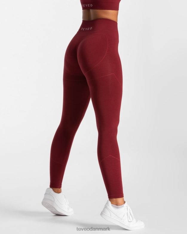 Kvinder bordeaux tøj TEVEO ægte leggings D40RN135