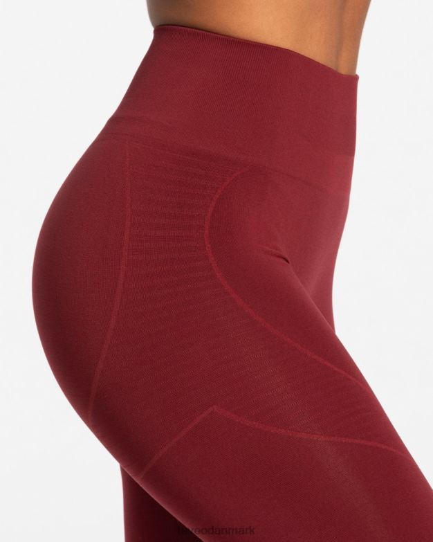 Kvinder bordeaux tøj TEVEO ægte leggings D40RN135