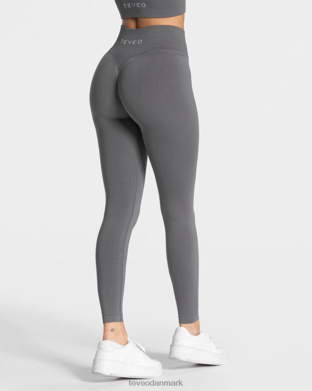 Kvinder grafit tøj TEVEO statement scrunch leggings D40RN110