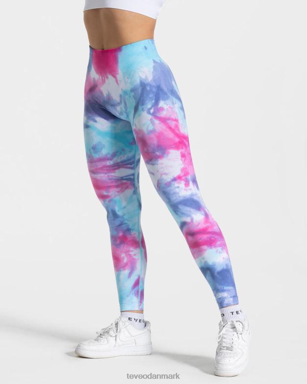 Kvinder kold tøj TEVEO tie dye scrunch leggings D40RN59