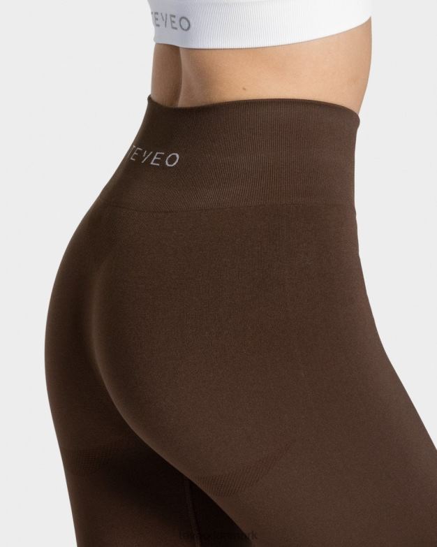 Kvinder mørkebrun tøj TEVEO klassiske leggings D40RN74