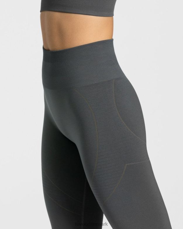 Kvinder mørkegrå tøj TEVEO ægte leggings D40RN126