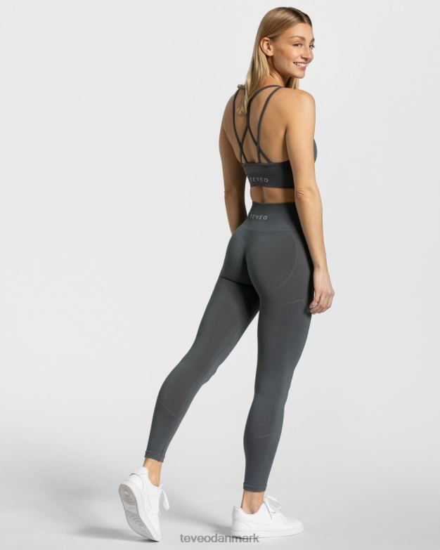 Kvinder mørkegrå tøj TEVEO ægte leggings D40RN126