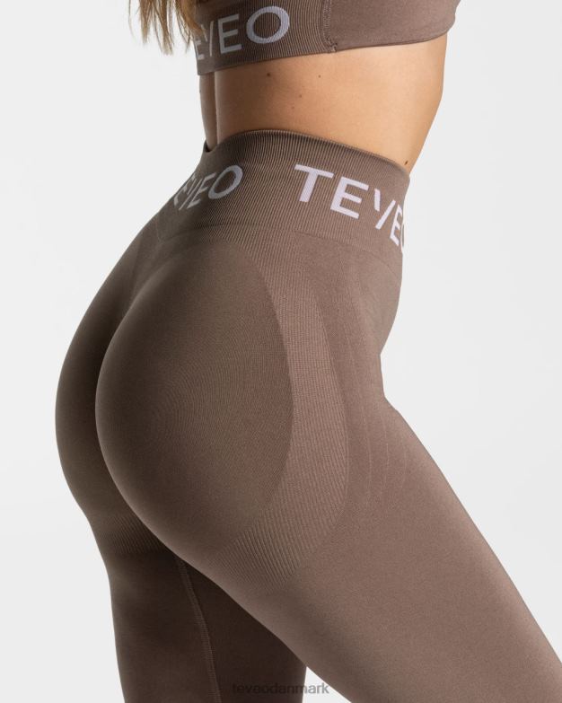 Kvinder mokka tøj TEVEO signatur scrunch leggings D40RN68