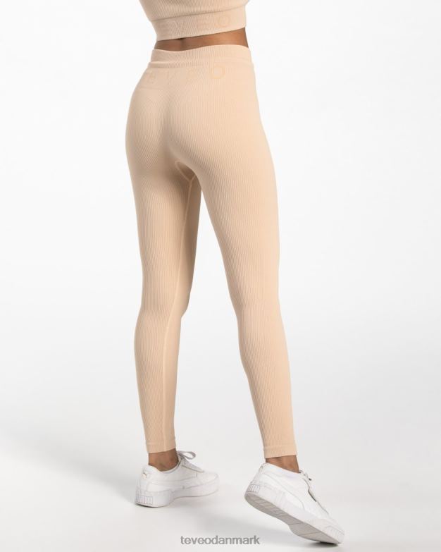 Kvinder nøgen tøj TEVEO ribbede leggings D40RN124