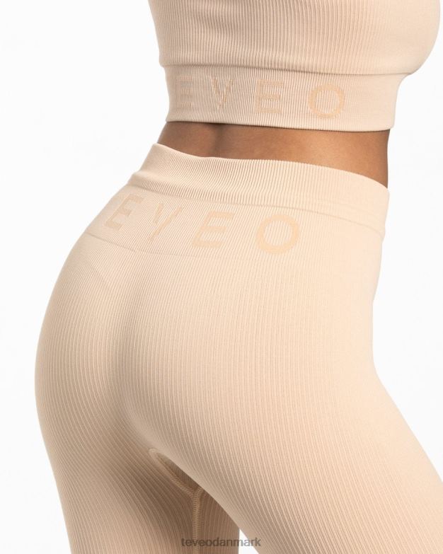 Kvinder nøgen tøj TEVEO ribbede leggings D40RN124