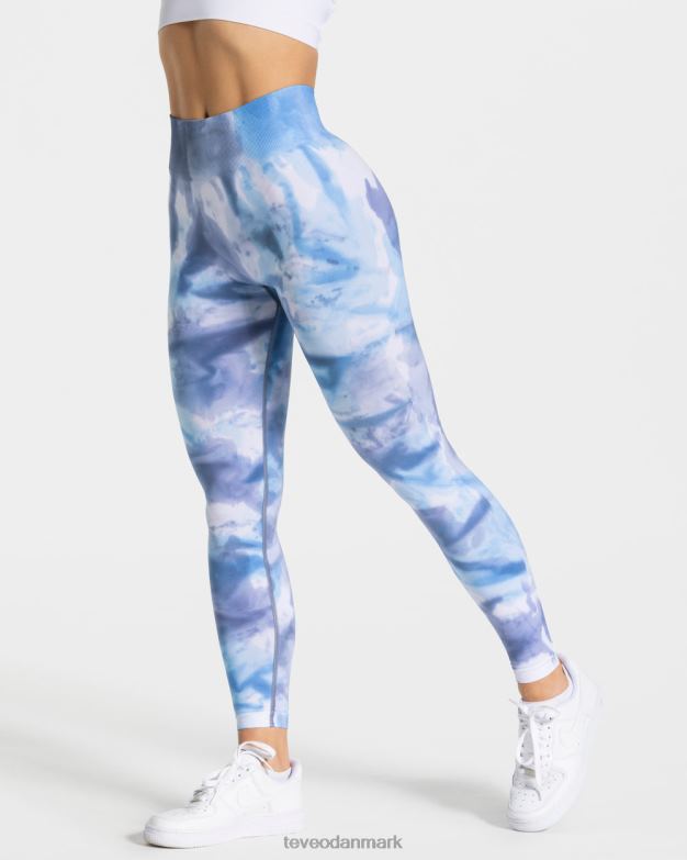 Kvinder ocean tøj TEVEO tie dye scrunch leggings D40RN58