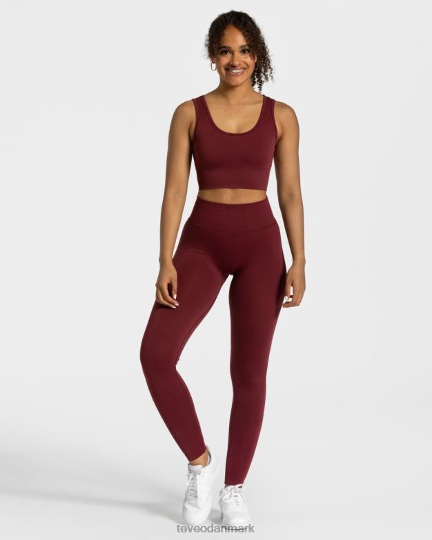 Kvinder rødvin tøj TEVEO sensation leggings D40RN152