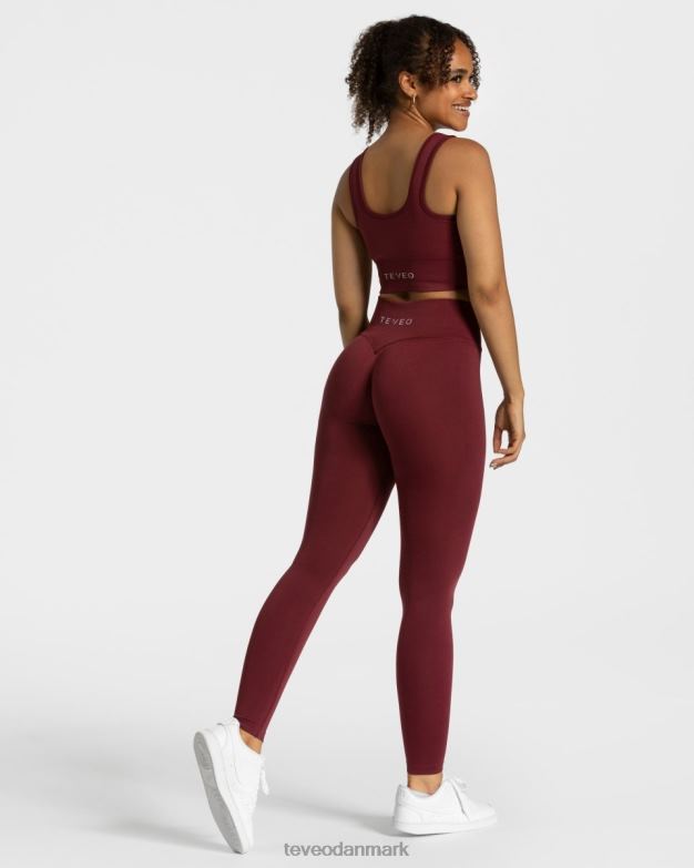 Kvinder rødvin tøj TEVEO sensation leggings D40RN152