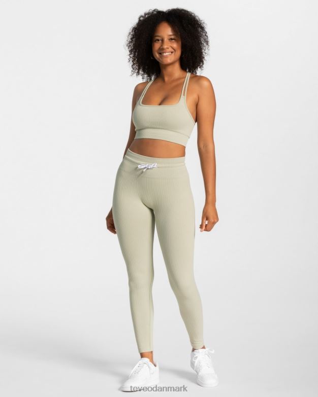 Kvinder salvie tøj TEVEO ribbede leggings D40RN143