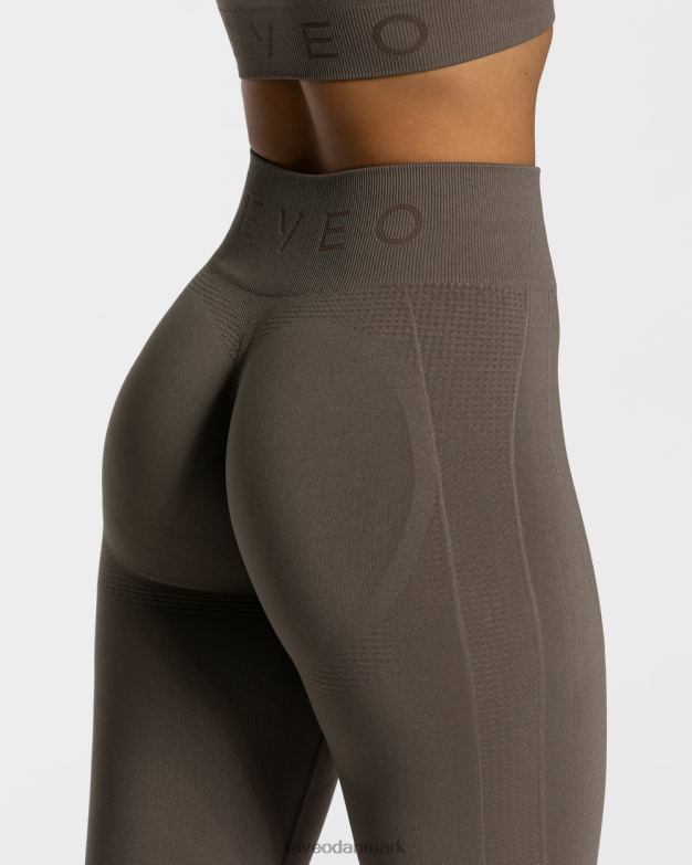 Kvinder taupe tøj TEVEO fokus scrunch leggings D40RN160